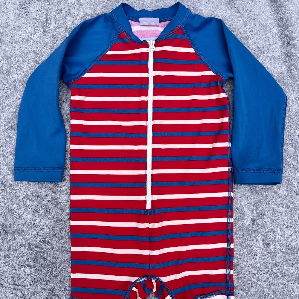 Hanna Andersson one piece rash guard swimsuit